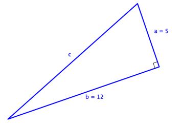 ejercicio de teorema de pitágora resolver