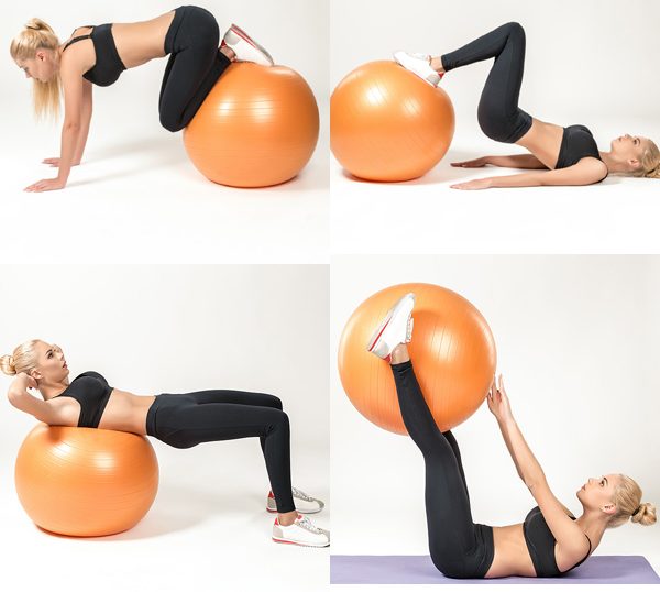 ejercicios para vientre plano con pelota